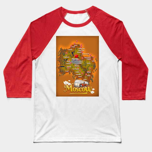 Moscow Baseball T-Shirt by nickemporium1